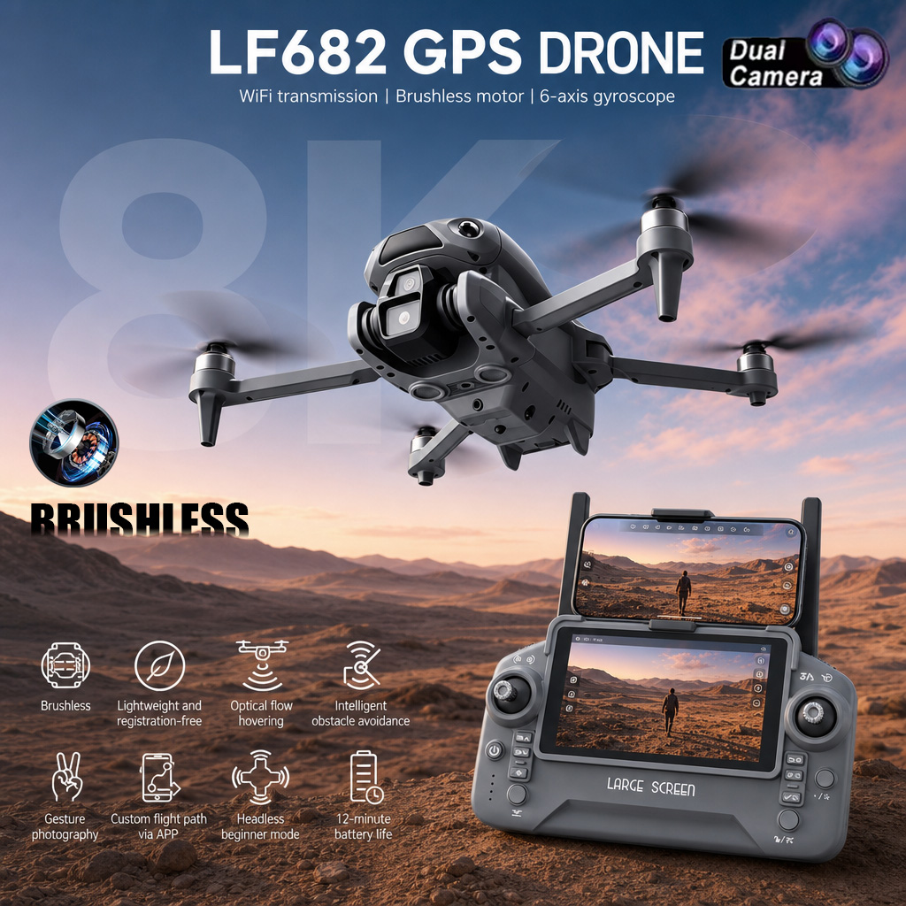 Drone Ae Rc - Новый дрон LF682 с двойной камерой