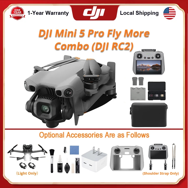 Комплект дронов DJI Mini 5 Pro – обзор и цена Drone Rc Ufo