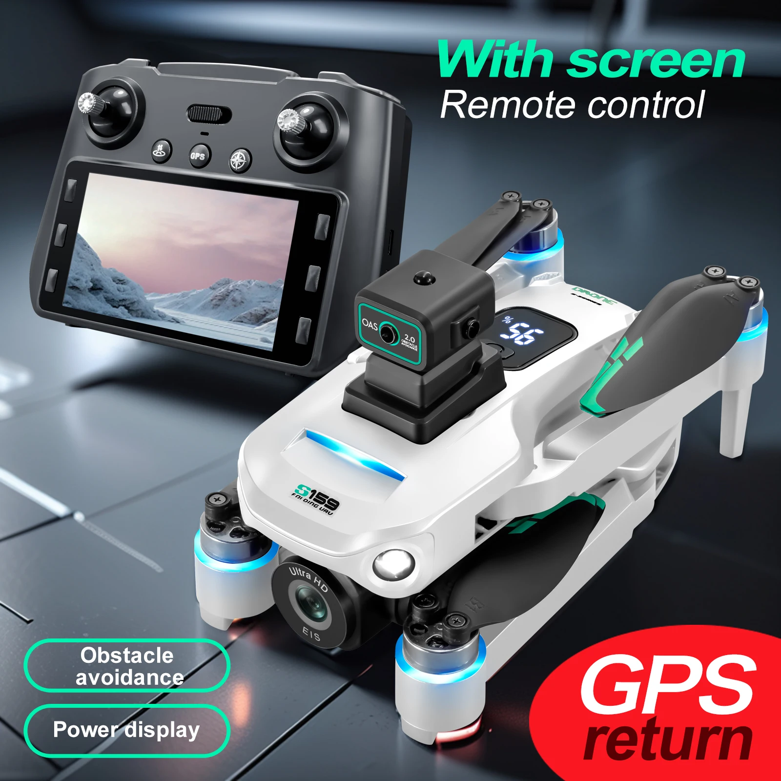 Профессиональный S159 GPS-дрон – обзор и цена Drone Rc Gps S159
