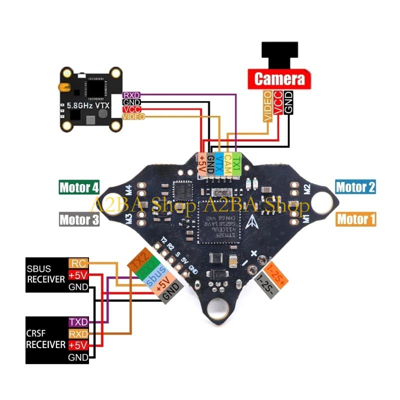 A2BA F4DC Предустановленный ко – обзор и цена Betaflight Flight Controller